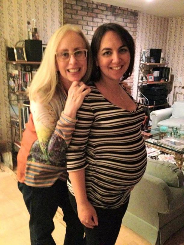 Me with Vickie when I was pregnant with Oliver